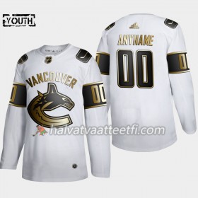 Lasten NHL Vancouver Canucks Pelipaita Custom Adidas 2019-20 Golden Edition Valkoinen Authentic
